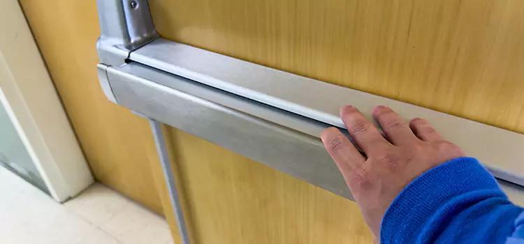 Installing a Push Bar on a Door Sun City Center